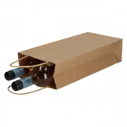 Wijntassen - Bruin - Gedraaid papieren handgreep - Gebruik