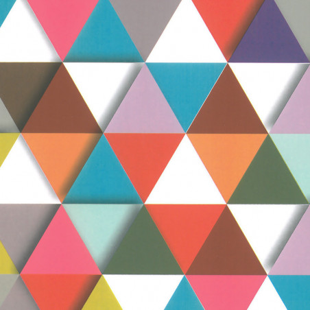 Inpakpapier - Driehoeken - Multikleur (Nr. 604)