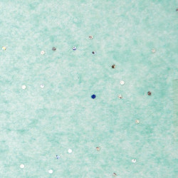 Zijdepapier - Edelsteen - Zilver op turquoise - Close-up