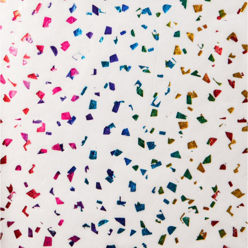 Zijdepapier - Edelsteen - Multikleur op wit - Close-up