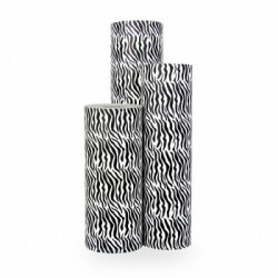 Inpakpapier - Zebra - Zwart op wit (Nr. 1025) - Rollen