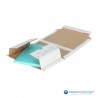 Verzenddozen - Wit - Boek verpakking (Nr. 440319) - Zijaanzicht open