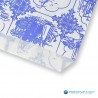 Papieren zakjes - Souvenir - Wit Blauw - Detail