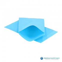 Papieren zakjes - Aquablauw Kraft - Vooraanzicht