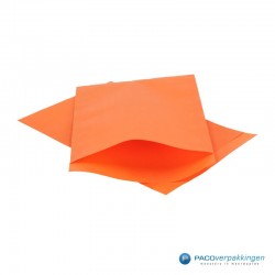 Papieren zakjes - Oranje Kraft - Vooraanzicht