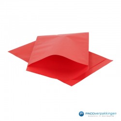 Papieren zakjes - Rood Kraft - Vooraanzicht