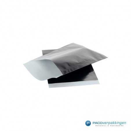 Papieren zakjes - Zwart glans met wit (Nr. 5023)