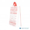 Plastic draagtassen - Sale - Wit - Zijaanzicht voor