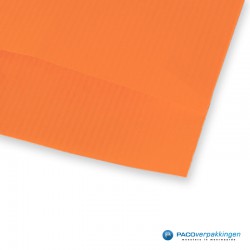 Papieren zakjes - Oranje Kraft - Detail