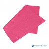 Zijdepapier - Edelsteen - Zilver op roze - Zijaanzicht achter