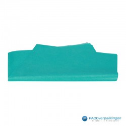 Zijdepapier - Parelmoer - Turquoise - Vooraanzicht