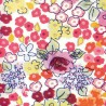Zijdepapier - Bloemen - Multikleur op wit - Close-up