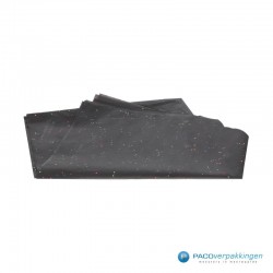 Zijdepapier - Edelsteen - Meerdere kleuren op zwart - Vooraanzicht