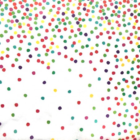 Zijdepapier - Confetti - Multikleur op wit