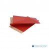 Papieren zakjes - Rood Kraft - Zijaanzicht