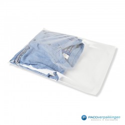 Plastic overhemdzakken - Transparant - Zijaanzicht