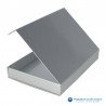 Magneetdoos - A5 - Zilver glans - Zijaanzicht open