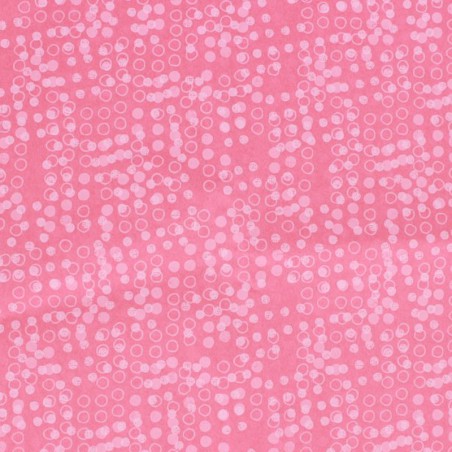 Zijdepapier - Stippen - Wit op roze
