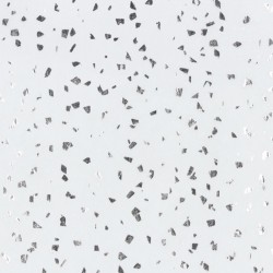 Zijdepapier - Edelstenen - Zilver op wit - Detail