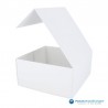 Magneetdoos - Wit mat met strodessin - Eco papier - Budget - Geopend4
