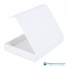 Magneetdoos A5 - Wit mat met strodessin - Eco papier - Budget - Geopend2
