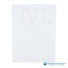 Papieren draagtassen - Wit mat met strodessin - Eco papier - Luxe - Katoenen koord - Vooraanzicht4