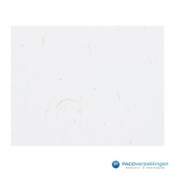 Magneetdoos - Wijndoos - Wit mat met strodessin - Eco papier - Budget - Dessin