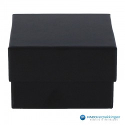 Geschenkdoos | Sieradendoos horloge - Zwart Mat - Inlay Foam - Luxe - Vooraanzicht