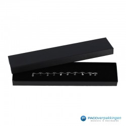 Geschenkdoos | Sieradendoos armband - Zwart Mat - Inlay Foam - Luxe - Toepassing