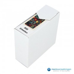 Cadeau stickers - Boeket - Multikleur op zwart glans - Met doosje