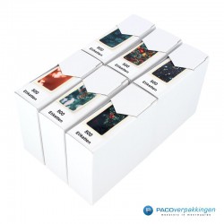 Cadeau stickers - Boeket - Multikleur op zwart glans - Collectie3