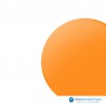 Stickers rond - Fluor Oranje Mat- Close-up