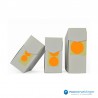 Stickers rond - Fluor Oranje Mat- Dispensers vooraanzicht