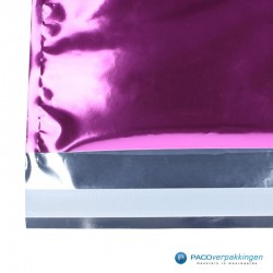 Verzendzakken - A4 - Fuchsia Glans - Luxe - Details