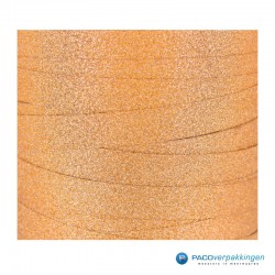 Krullint - Oranje glitter - closeup