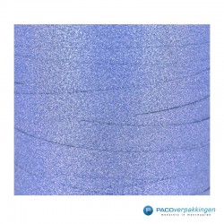Krullint - Licht blauw glitter - closeup