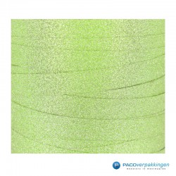 Krullint - Groen glitter - closeup