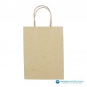 Papieren draagtassen - Kraft bruin - Recycle - 7424 - Vooraanzicht