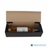 Wijndozen - 1 fles - Zwart Mat - Premium - Open