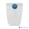 Pergamijn zakjes - Semi-transparant - Kruisbodem - 7763 - Vooraanzicht - Staand