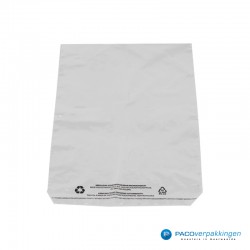 LDPE zakken met kleefstrip - A4+ - Transparant - Recycle