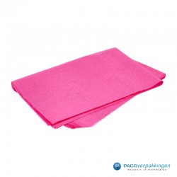 Zijdepapier - Flamingo Roze-zijkant