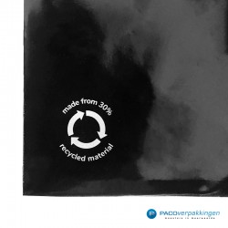 Verzendzakken - Zwart - 30% Recycle - Retoursluiting - Premium - Logo