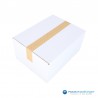 Verpakkingstape - Papier - Stippen - Wit op Kraft Bruin - Gebruik