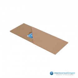 Giftcard Verpakking Met Sleeve - Naturel Kraft - Premium - Zijaanzicht Half Open