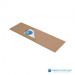 Giftcard Verpakking Met Sleeve - Naturel Kraft - Premium - Zijaanzicht Open