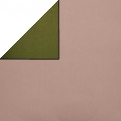 Inpakpapier - Effen - Roze en groen (Nr. 1907) - Close up
