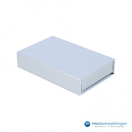 Magneetdoos Giftcard - Zilver Metallic - Premium - Inlay karton