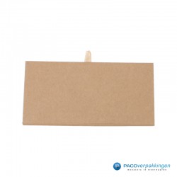 Giftcard Verpakking Met Magneet - Naturel Kraft - Premium - Zijaanzicht