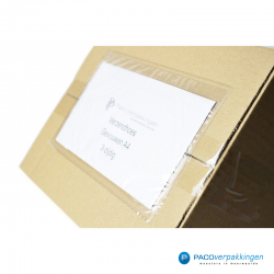 Paklijst enveloppen - Blanco A4 in 3 gevouwen - Zijaanzicht